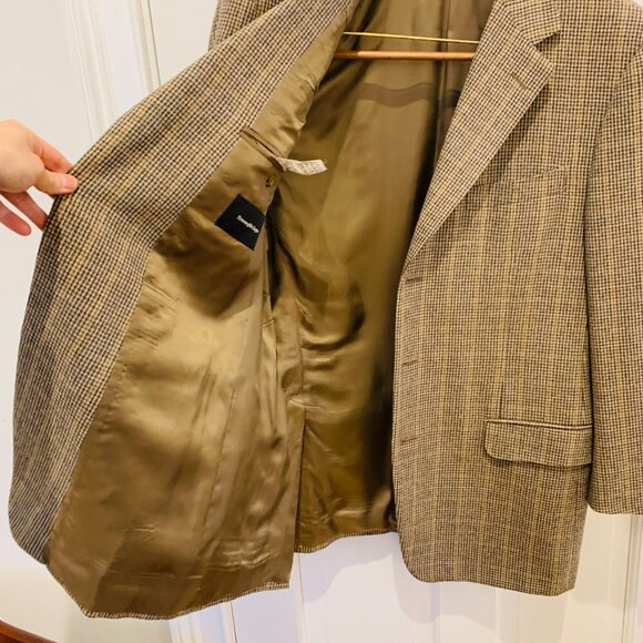 Ermenegildo Zegna Trofeo Tweed Wool Blend EU 54 Sport Coat Blazer Size Large - Picture 10 of 13